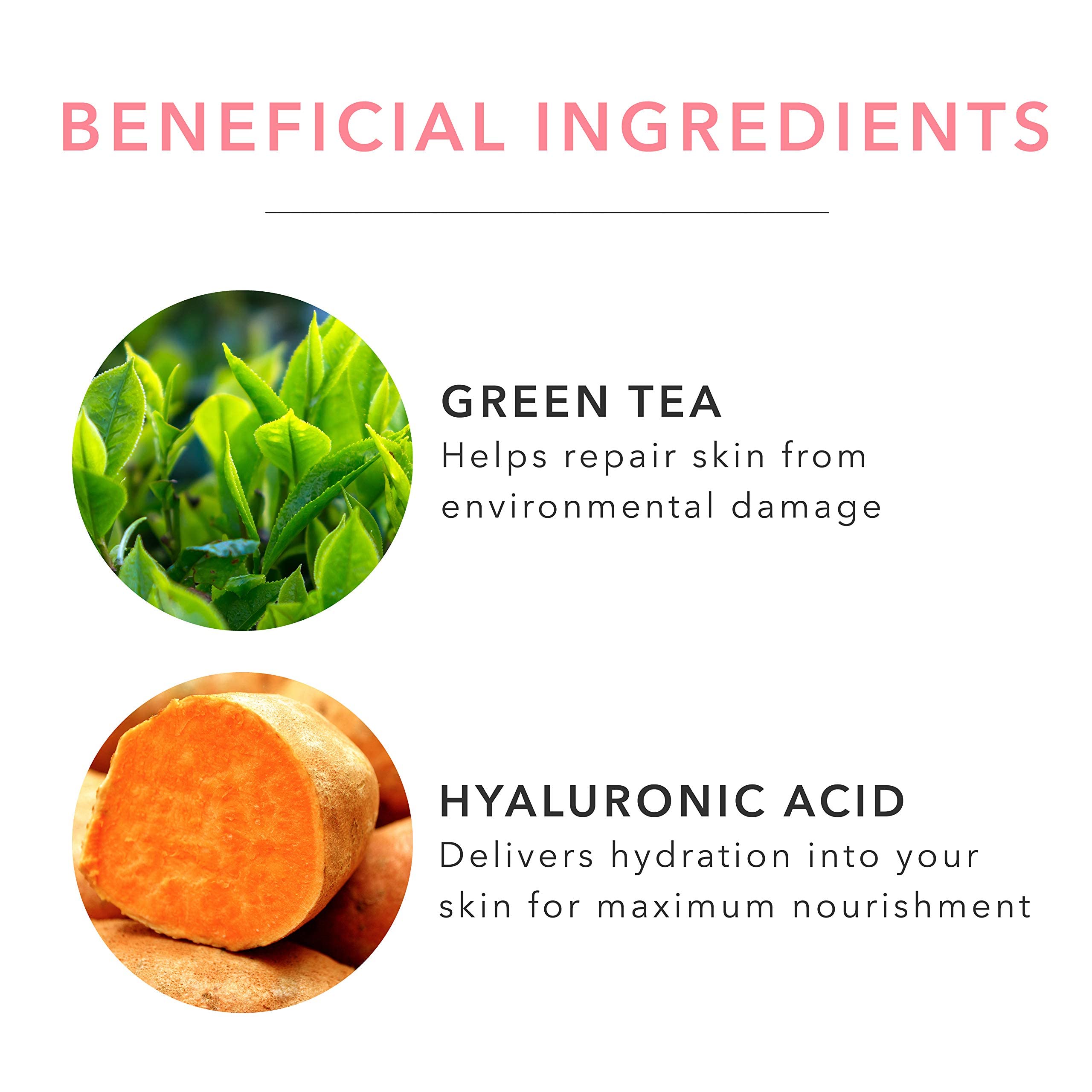 100% PURE Caffeine Face Mask (1 PC), Soothing Face Mask with Hyaluronic Acid, Hydrating Skin Care, Soothes Skin, Sustainably Made - Single Mask - Image 5