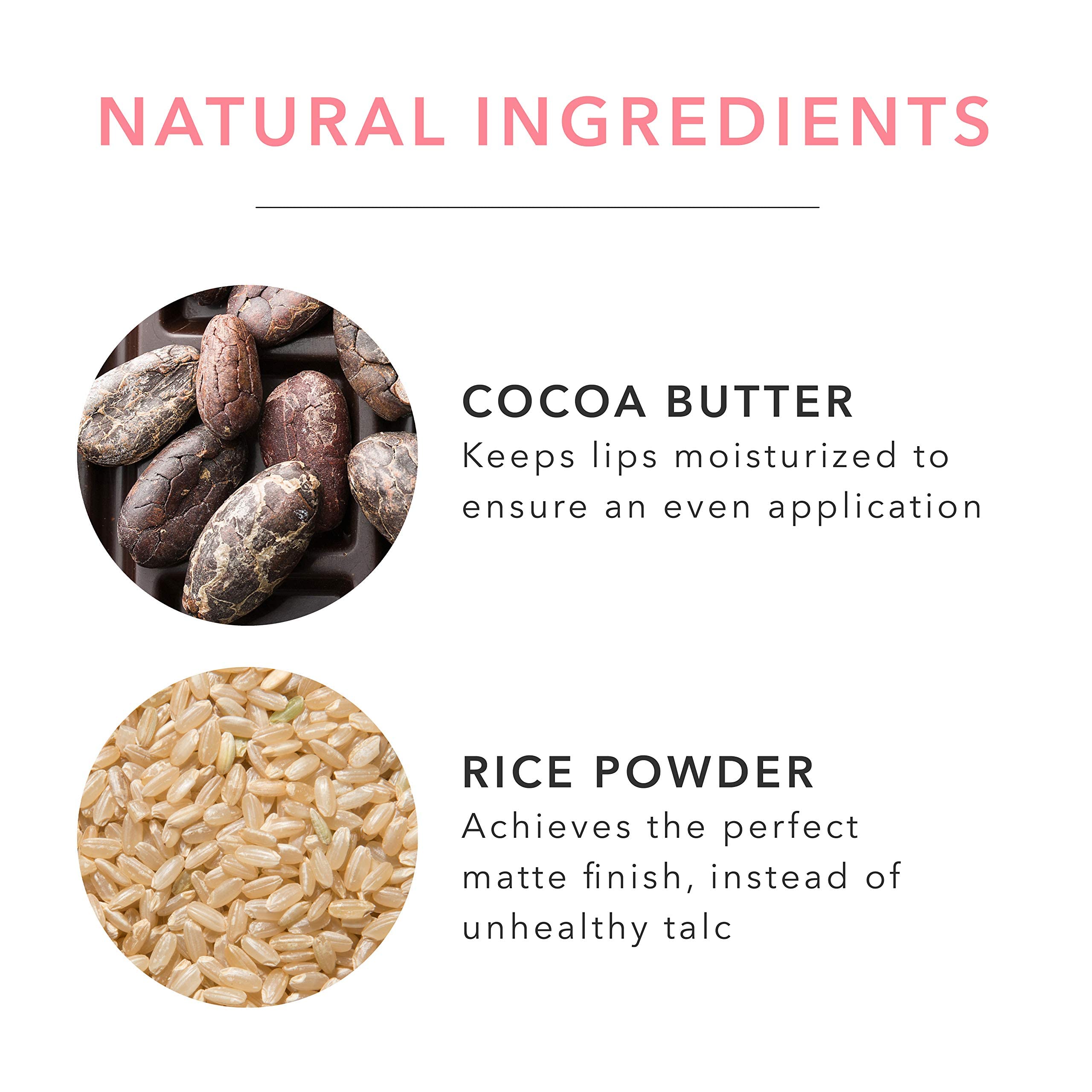 100% PURE Cocoa Butter Matte Lipstick Full Stay All Day Coverage, Lasting Moisturizing & Softening Natural Lip Color for All Skin Tones Vegan Fruit Pigmented Blood Orange (Classic Brick Red) - 0.15 oz - Image 5