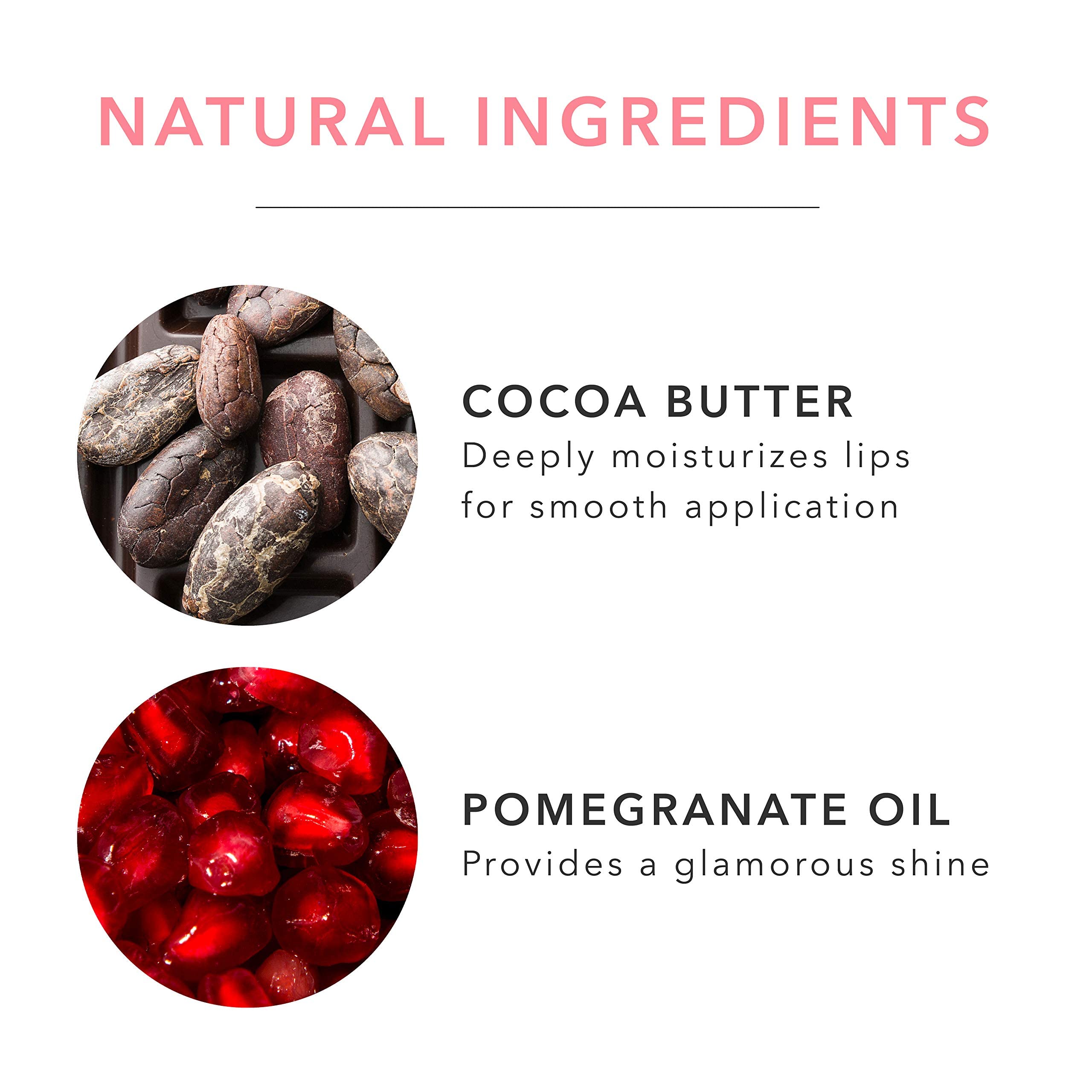 100% PURE Lip Gloss (Fruit Pigmented), Mauvely, High Shine, Moisturizing, Natural Lip Gloss, Sheer Finish, Tinted Lip Gloss w/Cocoa Butter, Vitamin E (Rosy Mauve Color) - 0.14 Fl Oz - Image 5