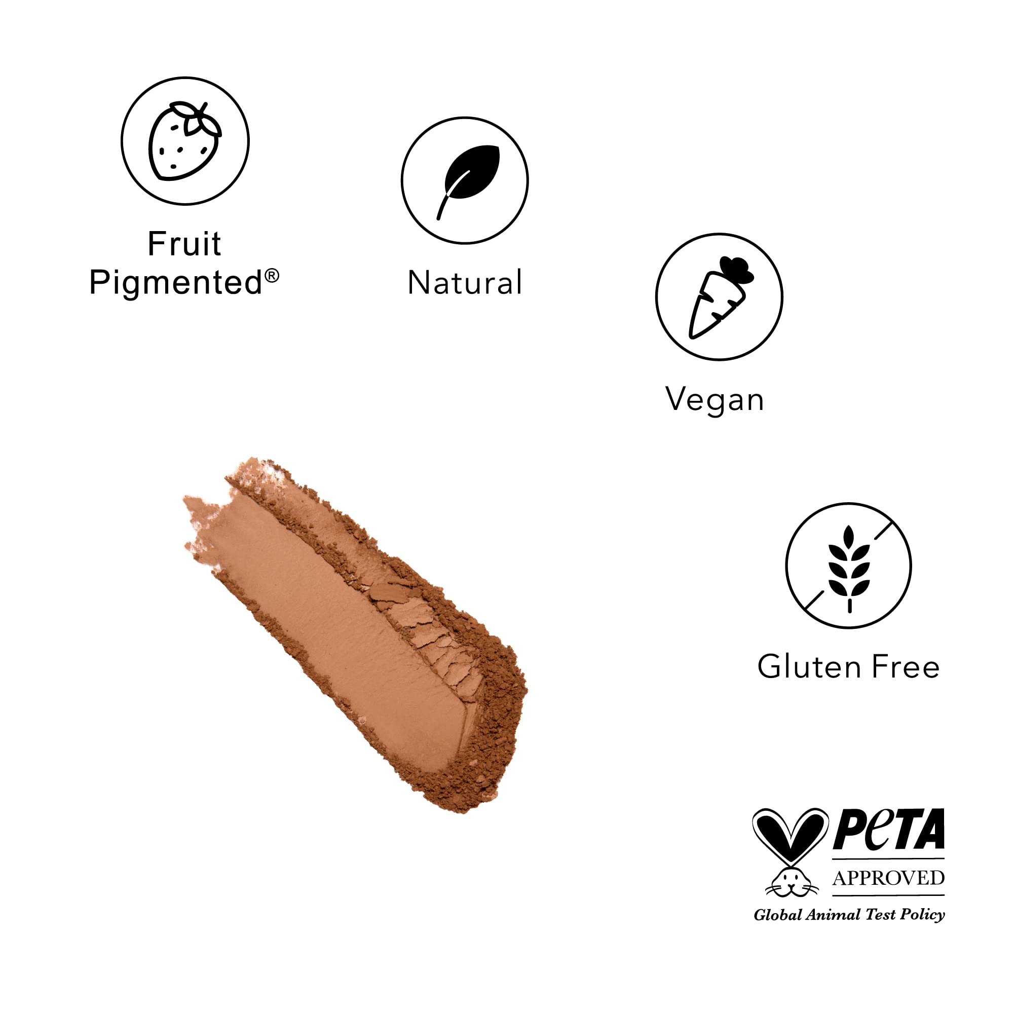 100% PURE Powder Foundation Matte Finish Face Makeup - Oil Absorbing Pressed Poreless Concealer - Vegan Fruit Pigmented Cocoa Color (Deep Shade w/Neutral Undertones) - 0.32 Oz - Image 5