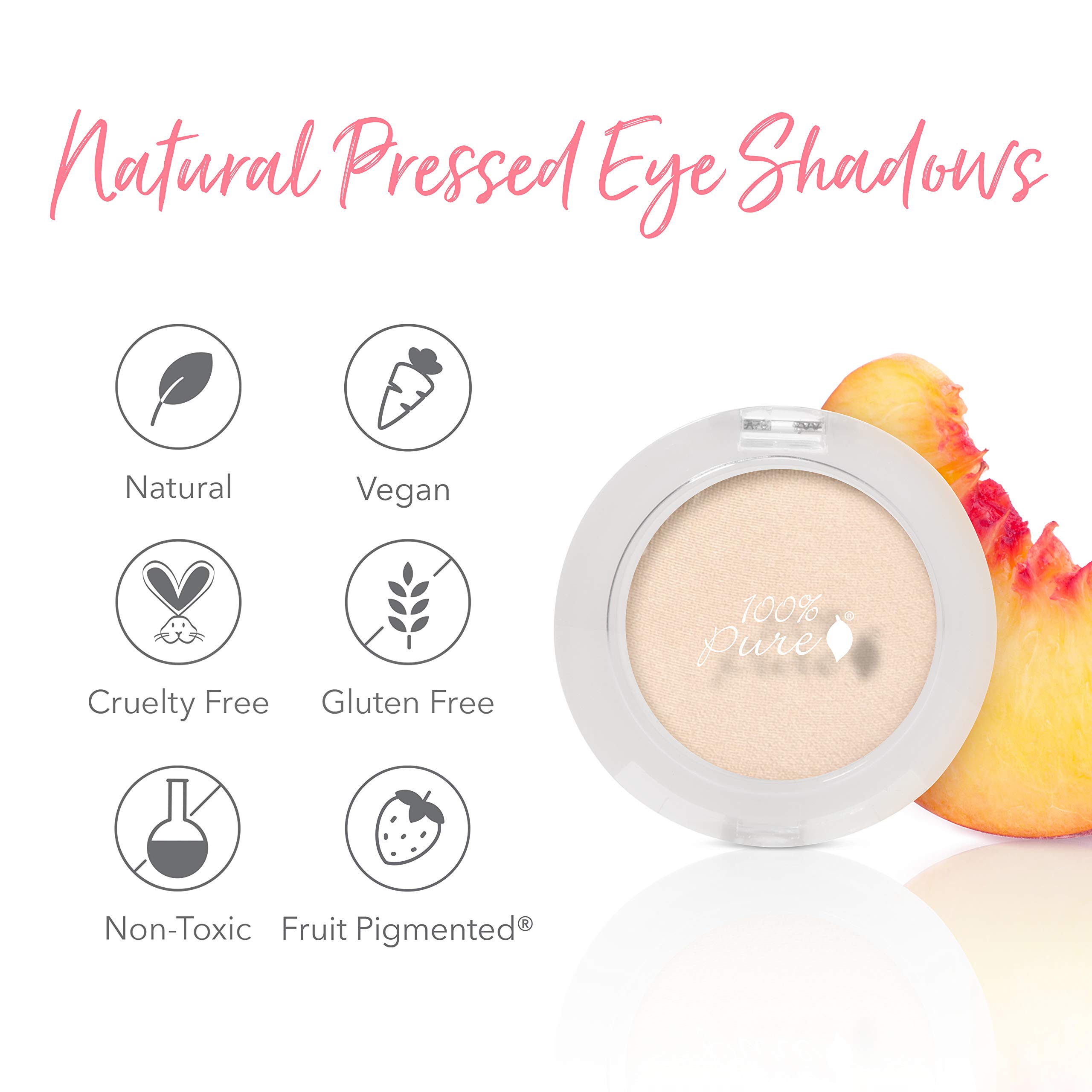 100% PURE Pressed Powder Eye Shadow (Fruit Pigmented), Star Shimmer Eyeshadow, Buildable Pigment, Easy to Apply, Natural Makeup (Soft Gold Sheen w/ Yellow Undertones) - 0.07 oz - Image 6