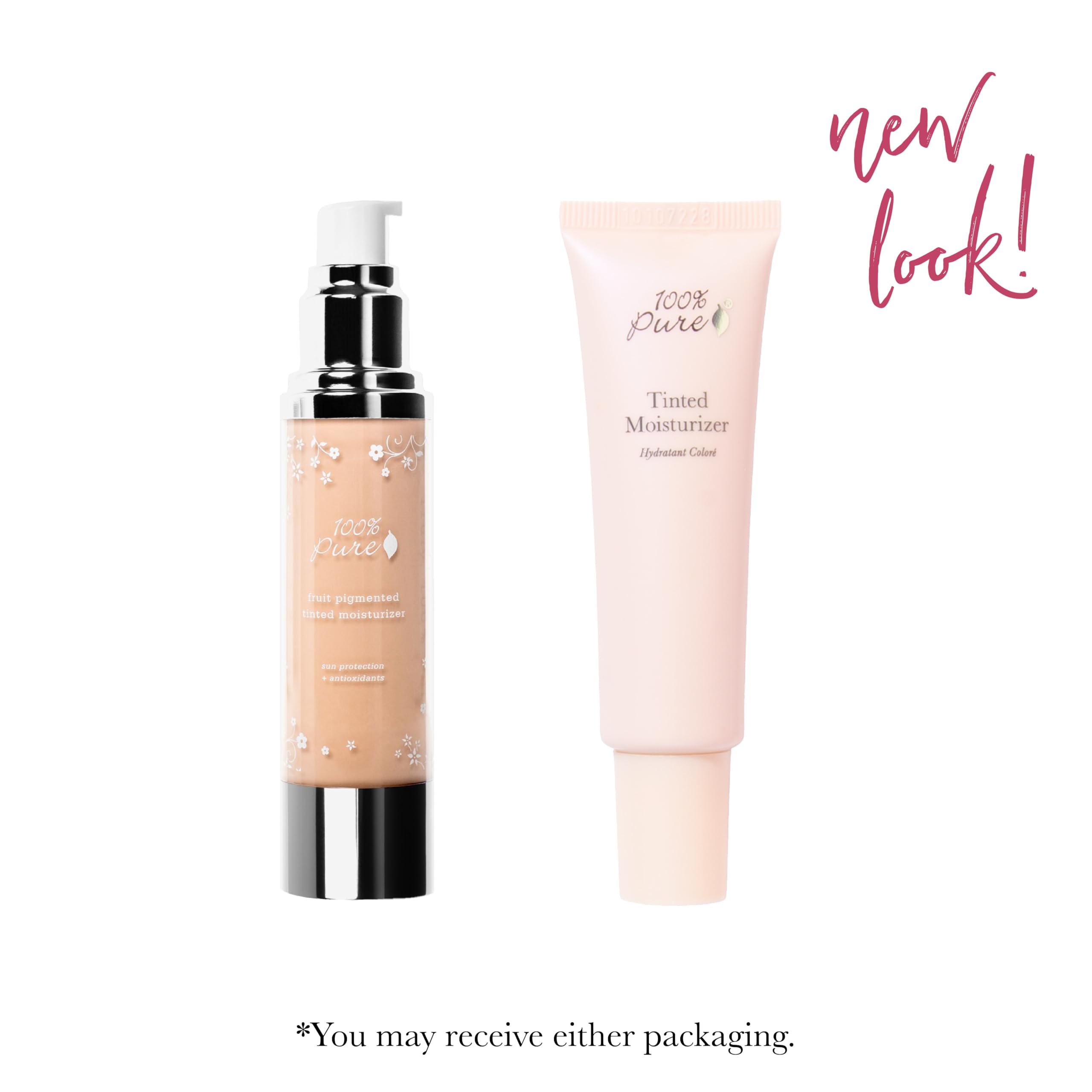 100% PURE Tinted Moisturizer Anti-Aging Face Makeup - Fruit Pigmented Alpine Rose Light to Medium Coverage & Dewy Glow - Lightweight Foundation Fair Skin w/Pink Undertone - Vegan - 1.7 Fl Oz - Image 3