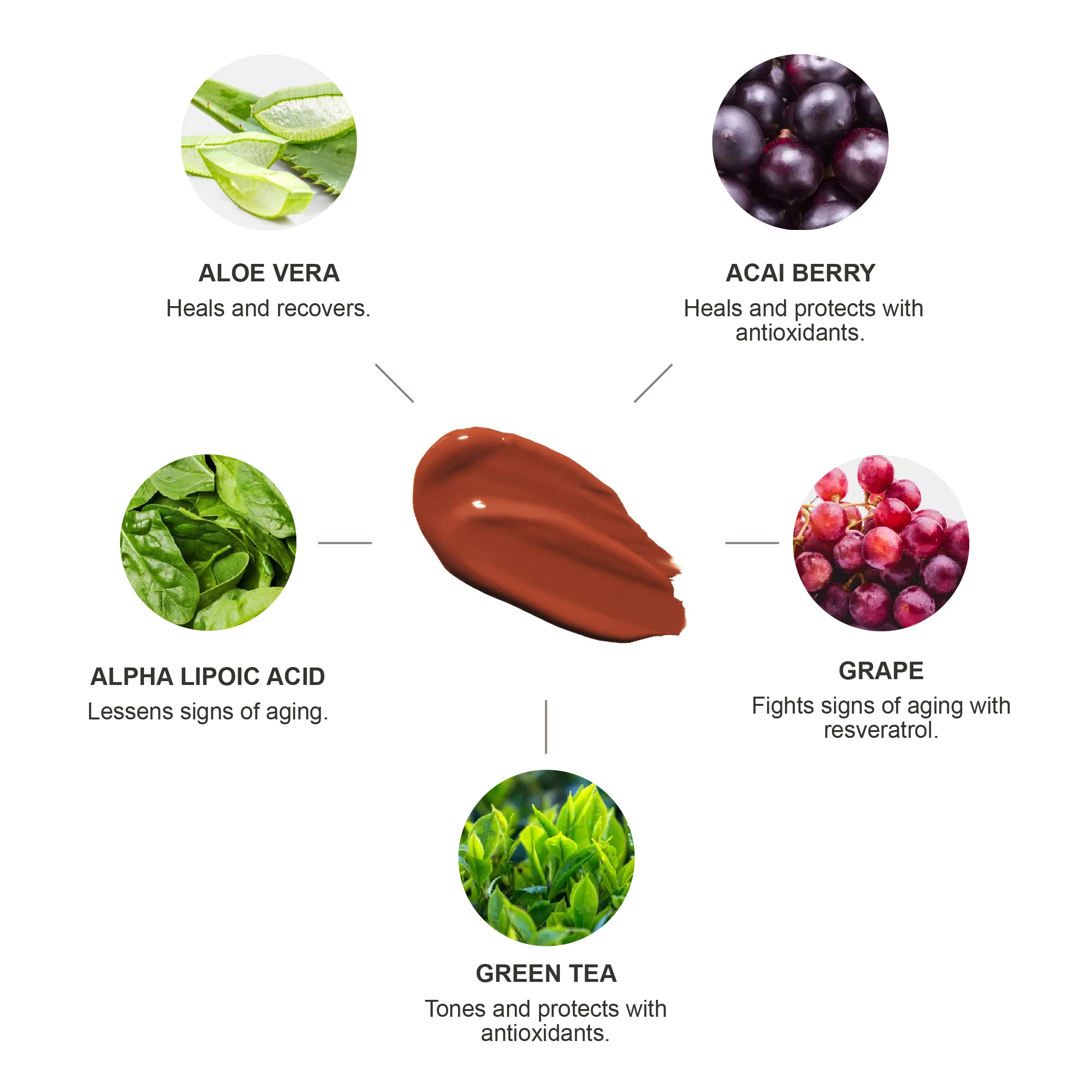 100% PURE Water Foundation Full Coverage Hydrating Makeup, Light Dewy Finish, Moisturizing Concealer Normal, Dry Skin - Fruit Pigment Color Cool 4.0 w/Reddish-Pink Undertones for Dark Skin - 1 Fl Oz - Image 3