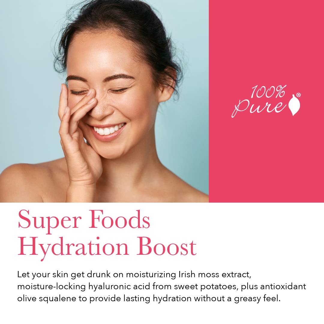 100% PURE Watermelon Cucumber Water Locking Mist for Face Hydrating Skincare - Hyaluronic Acid & Niacinamide Replenishing Plumped Up Glow - Vegan Skin Moisturizer - 1.7 fl oz - Image 4