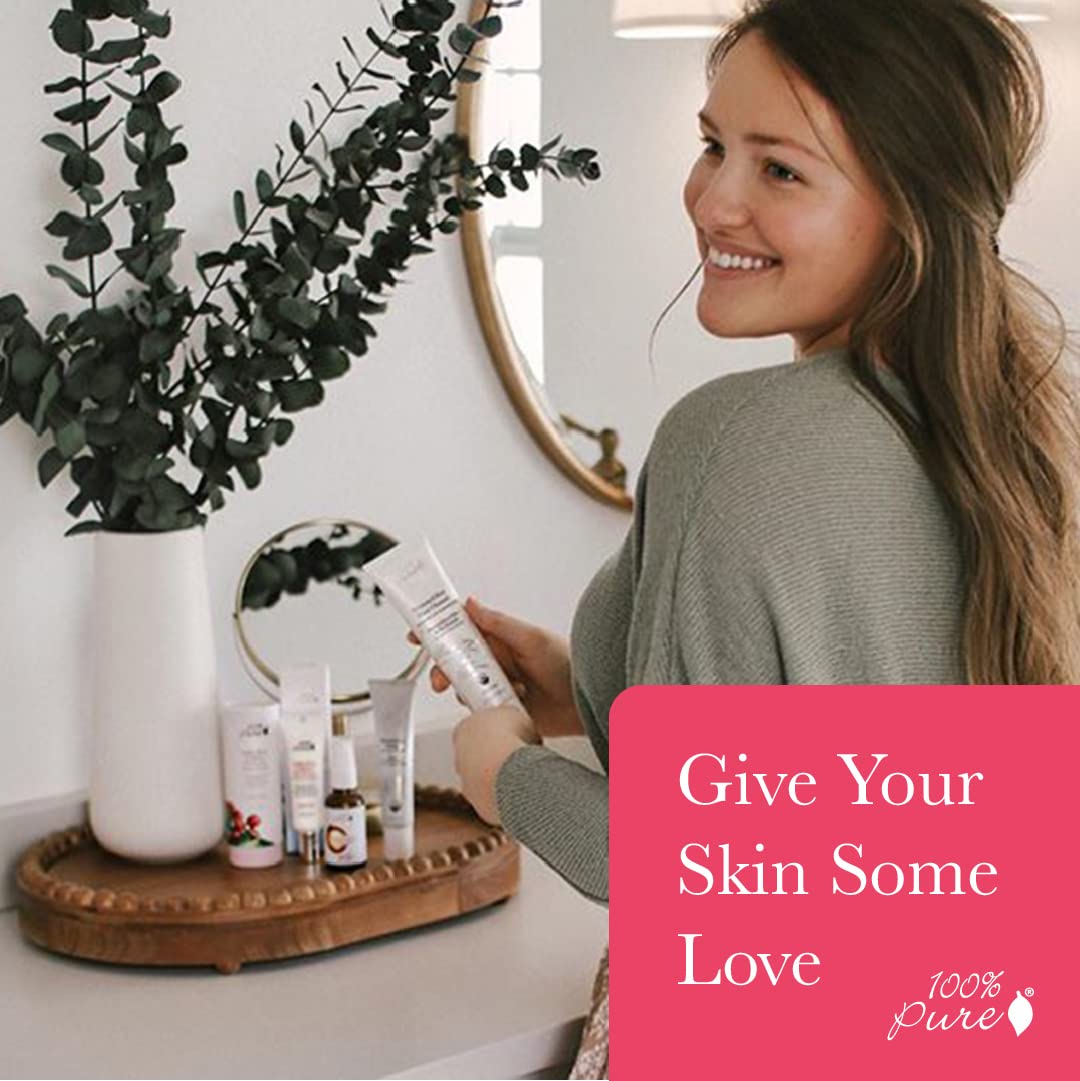 100% PURE Watermelon Cucumber Water Locking Mist for Face Hydrating Skincare - Hyaluronic Acid & Niacinamide Replenishing Plumped Up Glow - Vegan Skin Moisturizer - 1.7 fl oz - Image 7